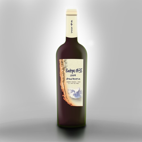 Chilean Wine Bottle - New Company - Design Our Label! Réalisé par Tom Underwood