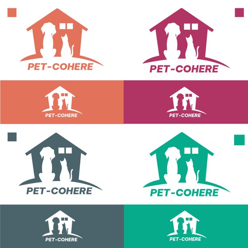 Create a Playful and Modern Logo for PET-COHERE, an E-Commerce Brand Focus on Pet Bonding. Design by Srdjan- Beograd