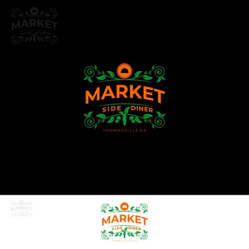 Vintage Farmers Market restaurant logo in South Georgia Design by bellan pamungkas