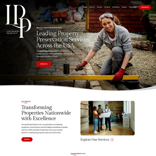 Design di Design a Modern Property Preservation Website Company di keilaMaria