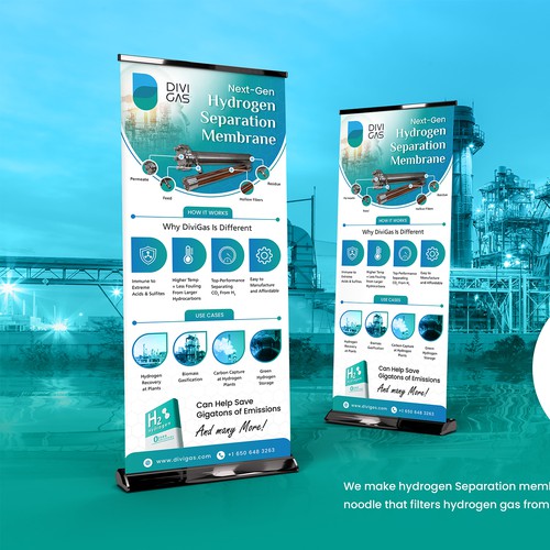 Designs | Industrial Hydrogen Tech: Banner for cleantech trade show ...