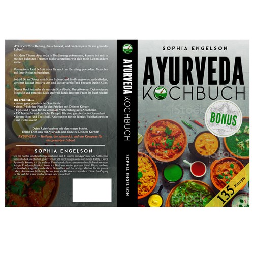 Book-Cover for Ayurveda Cookbook - Cover für Ayurveda Kochbuch Design by JervyDesign