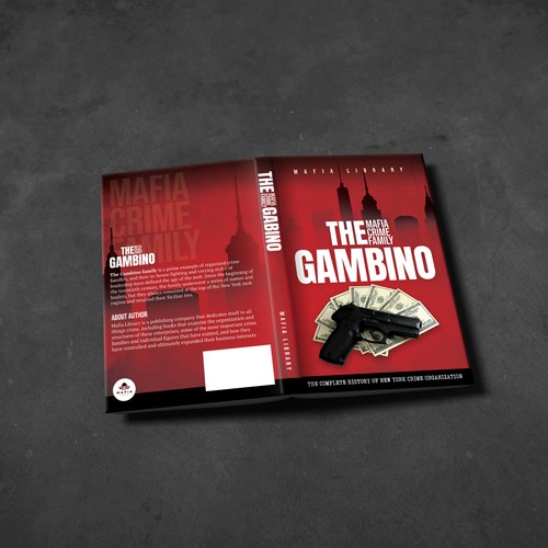Book cover for a book about organized crime / mafia Diseño de Oreodaddy™