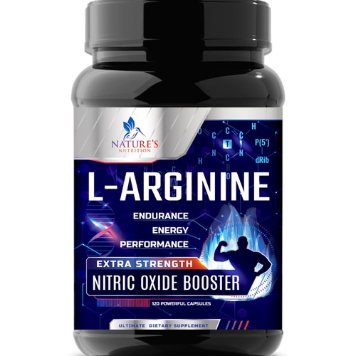 Design Powerful L-Arginine Capsules Design Needed for Nature's Nutrition di Wfemme