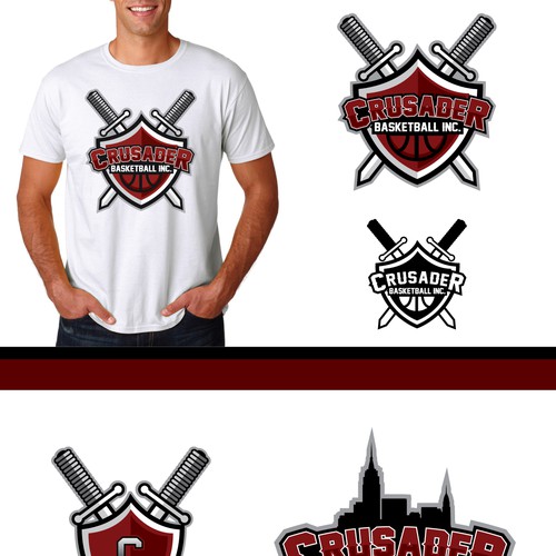 crusader basketball logo