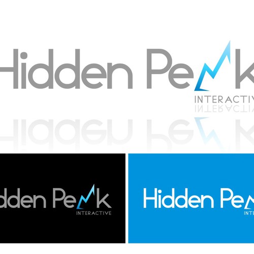 Logo for HiddenPeak Interactive Ontwerp door kemzation
