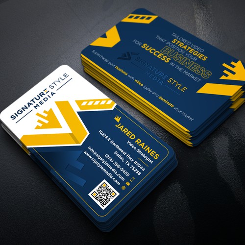 Design the Perfect Signature Style Business Card for my Video Production Company Design by Xclusive16