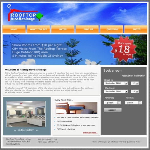 Backpacker website needs a fresh look Design by Six Design