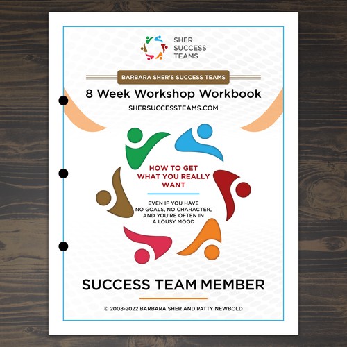 Workbook front cover for adults with big dreams - make me smile Design by Unboxing Studio