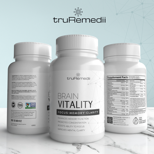 Design minimalist supplement label for a premium brand Design by Tamara.D