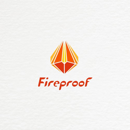 isometric fire logo Design by sunshine_design