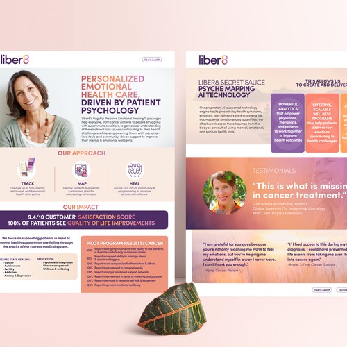 Design a clean, beautiful flyer about our Mental Health company Design by Stanojevic