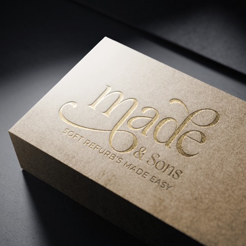 Luxury Meets Ease: Logo & Card Design for Made & Sons Design by Razades Studio