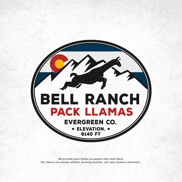 Design by Mosic Design titled "Logo for Ranch Llamas"