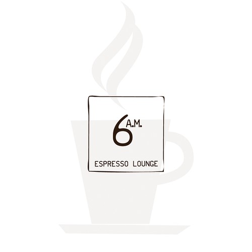 Design an enticing logo for 6 A.M. Espresso Lounge Design by LOLIALOVAdesign