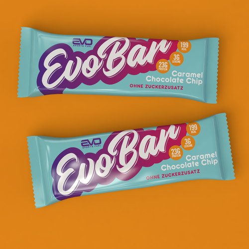 Modern, creative packaging design for a delicious + unique protein bar Design by Han van Oss