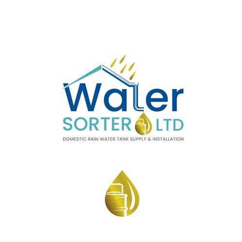 Design a catchy logo somehow detailing home rain water tank benefits. Design by Creative P