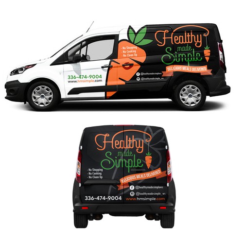 Design an eye popping van wrap for a fresh meal delivery service Design by Anugerah ilahi