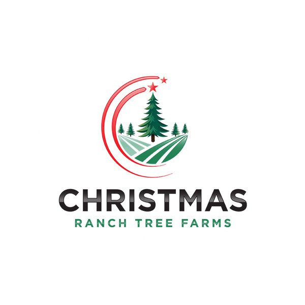 Design by Fedhu™ titled "Christmas Ranch Tree Farms Logo"