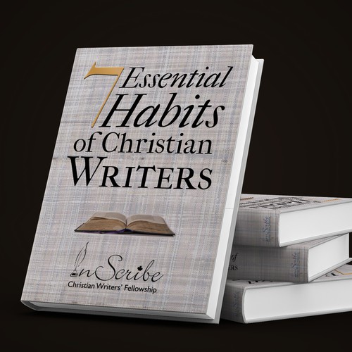 Create a captivating book cover for anthology, 7 Essential Habits of Christian Writers Design by Alicia Zinn