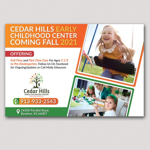 Half Page Flyer for Preschool Design by Graph Webs