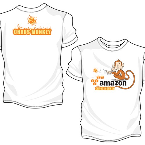 Design di Design the Chaos Monkey T-Shirt di P350X