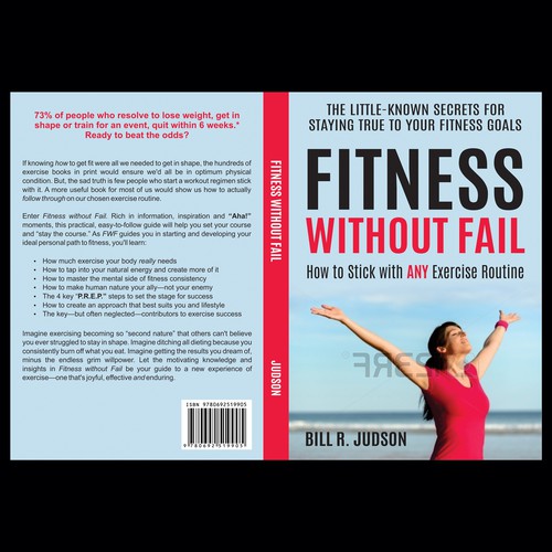 Cover for a fitness motivation book Design by Avanska