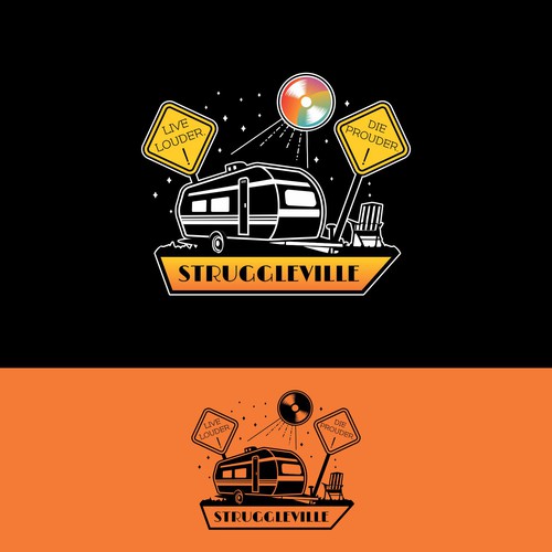 Folk Music Label Logo Design por Syarif HC