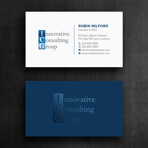 ICG Business Cards Design by Felix SH