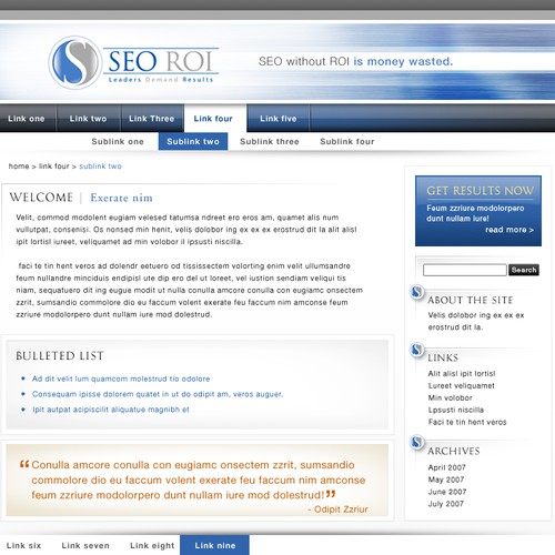 Design di $355 WordPress design- SEO Consulting Site di QUQ creative