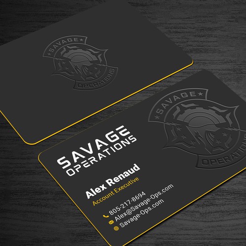Business Card & Letterhead for Armed Security Agency Design by Roni_
