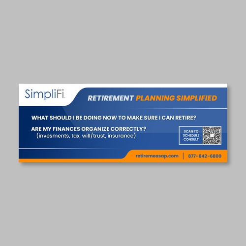 Design a cool banner for our retirement company Design by KIRAKU きらく®