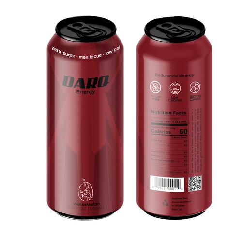 Create a unique Design for a sugar free Energy Drink Can! Diseño de rakaruaan