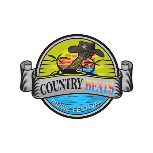 Iconic logo for iconic event for country music festivals in Florida Design by eRsiti_Art