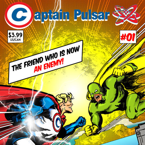 Captain Pulsar First Edition Comic Concept Design by Argo Studio