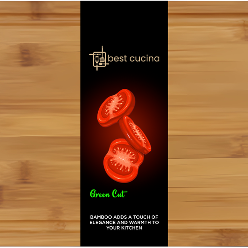 Bamboo Chopping Board Colour Card (2 Bamboo Chopping Board Models) Design by Packaging Design