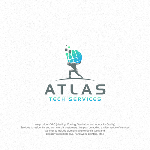 Guaranteed-  Create a logo and branding concept for Atlas Tech Services Design by jenggot_merah_