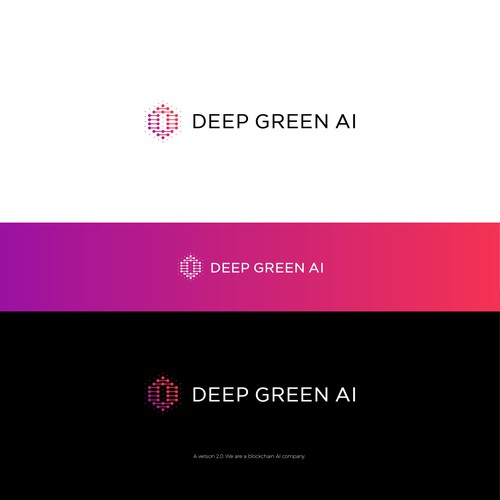 Design Blockchain AI logo v2.0 redesign por benyairdesign