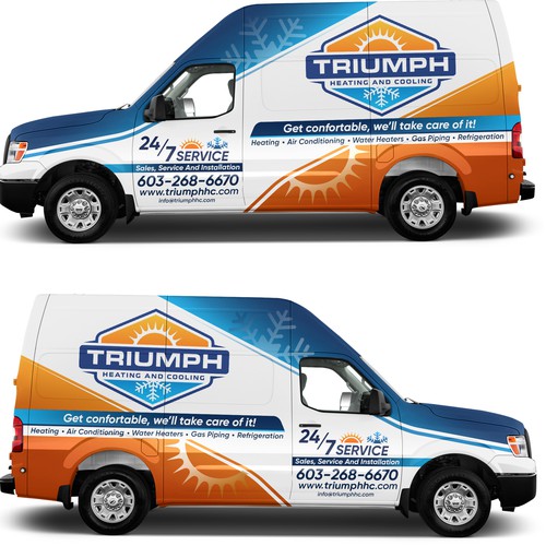 Hvac van wrap Design by AdrianC_Designer✅