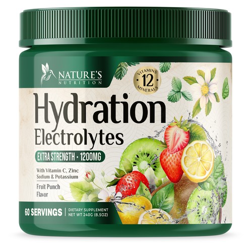 Hydration Electrolytes Design Needed for Nature's Nutrition Design by UnderTheSea™