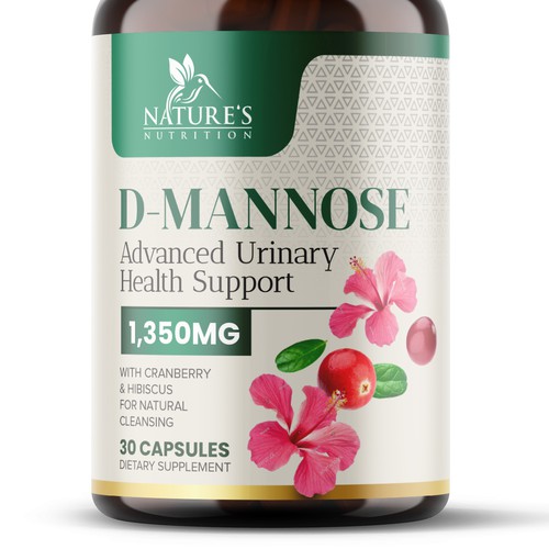 Diseño de Colorful D-Mannose Design Needed for Nature's Nutrition de GayanMH