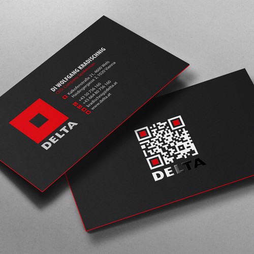 DELTA Business Card Relaunch Design by chandrayaan.creative