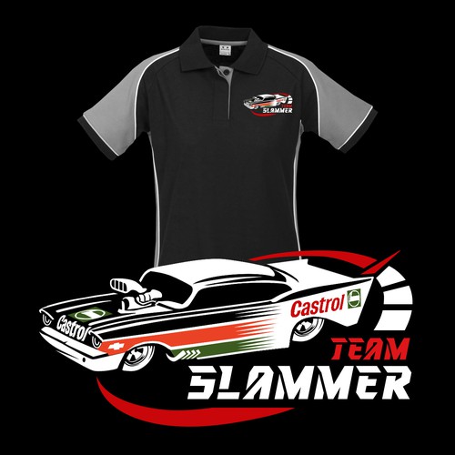 Require logo for Team Slammer which  performing display burnouts Diseño de 99Spring