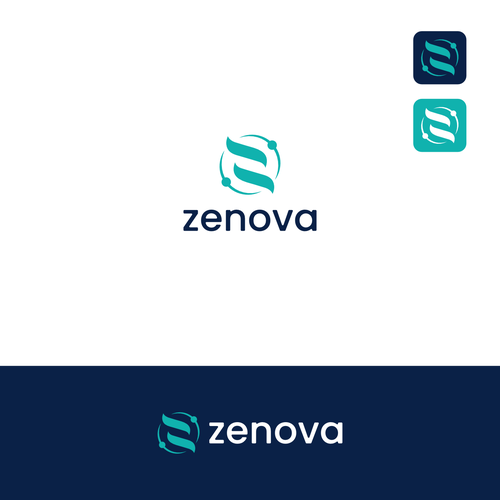 Zenova Logo: Revolutionary suite of health and wellness mobile apps Design by Delmastd