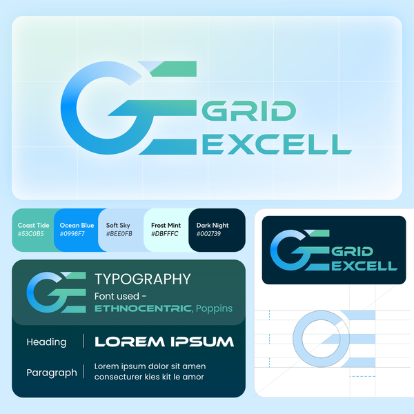 Grid Excell Logo Design