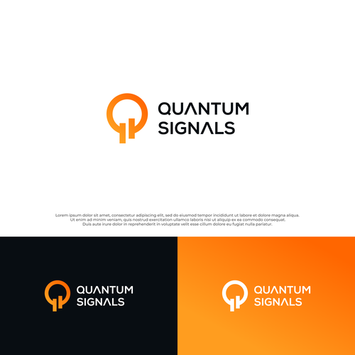 Logo for software company that does GenAI + Quantum for Trading - Quantum Signals Design by dir.de
