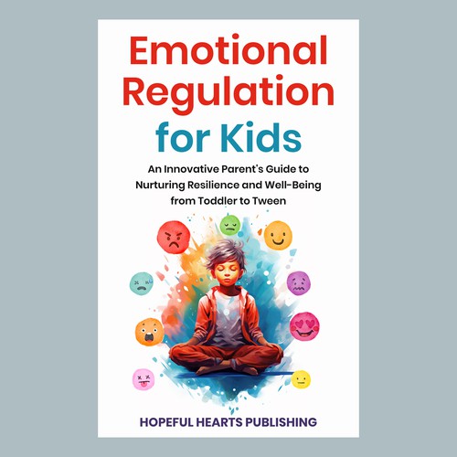 A fresh and powerful book cover design for a book about emotional regulation for kids Design réalisé par MbahDjoyo