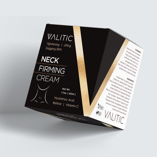 Neck firming cream - expensive look Design by ....Comartstudios™