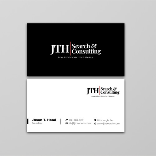 Business Card Design for Executive Search Firm Design by ™SF_Design™