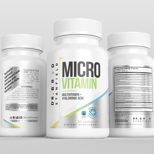 We Need a Vibrant and Scientifically-Inspired Label Design for MicroVitamin Design by Arquimedia